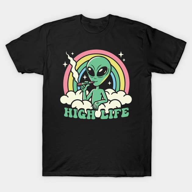 Alien's High Life T-Shirt by Trendsdk